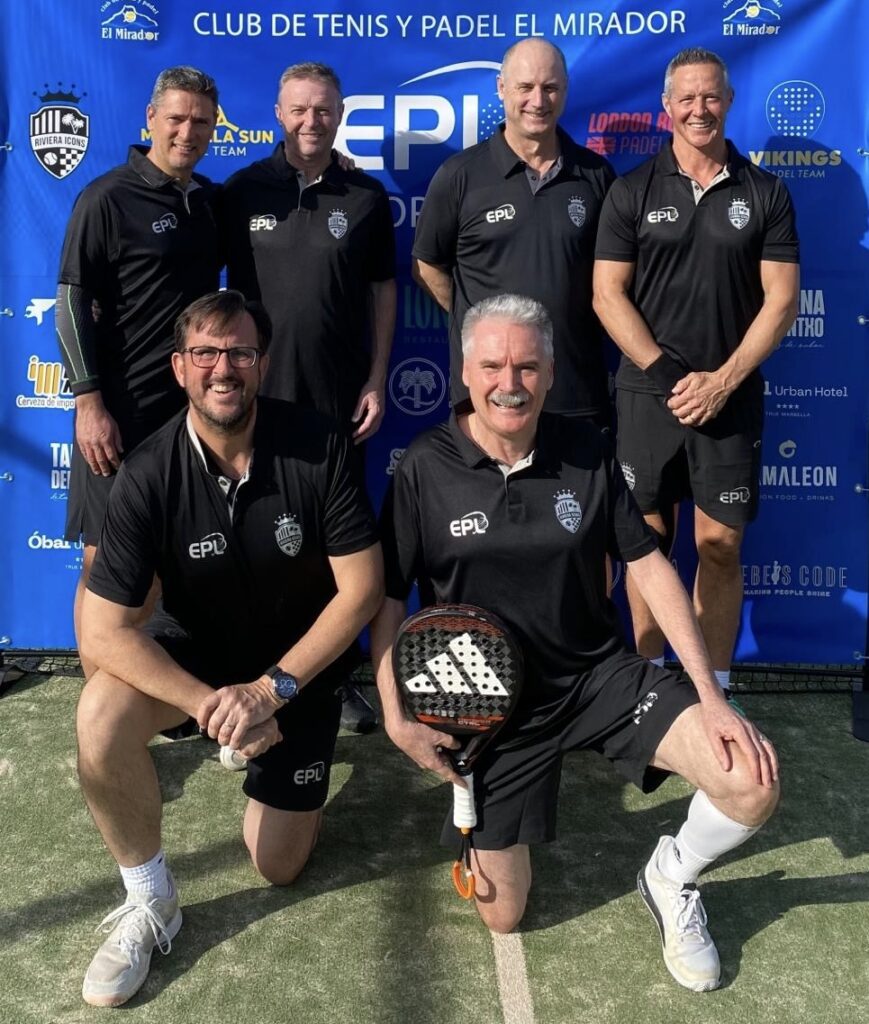 The Riviera Icons team at the European Padel League, Marbella