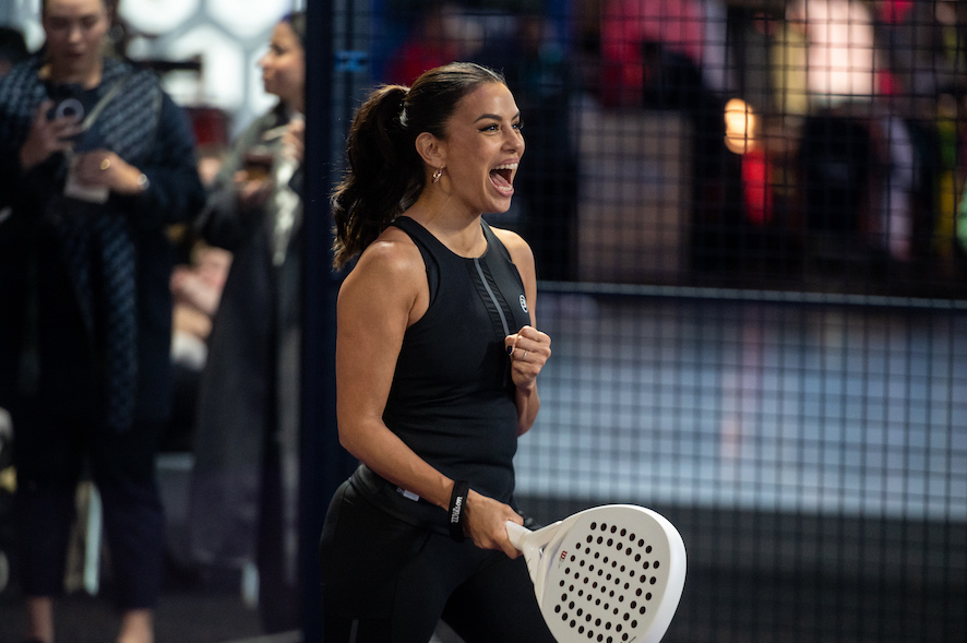 Eva Longoria plays padel
