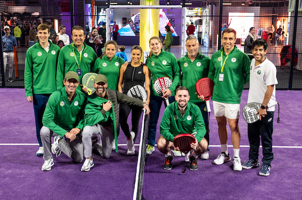 Eva Longoria's ElevenEleven Hexagon Cup padel team