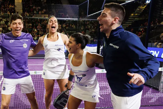 Andy Murray's padel Team AD/vantage celebrate victory in The Hexagon Cup