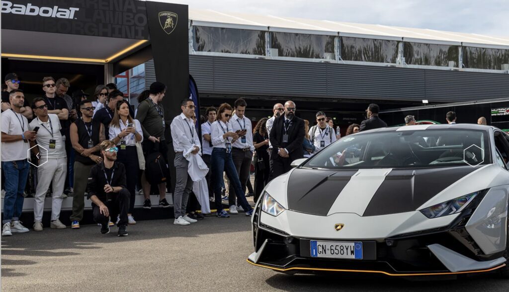 Babolat/Lamborghini padel racket launch