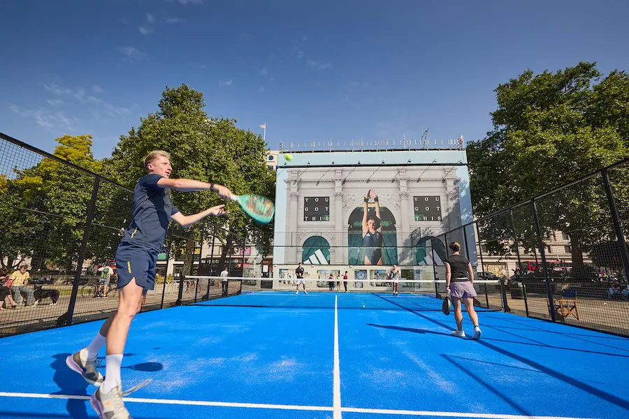 Padel at Marble Arch in London, summer 2025.