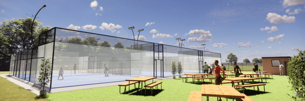 Sevenoaks Padel Club at Polhill Garden Centre.