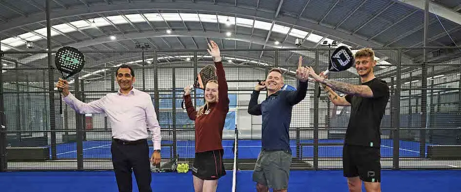 Tia Norton opens new padel courts in Tipton.