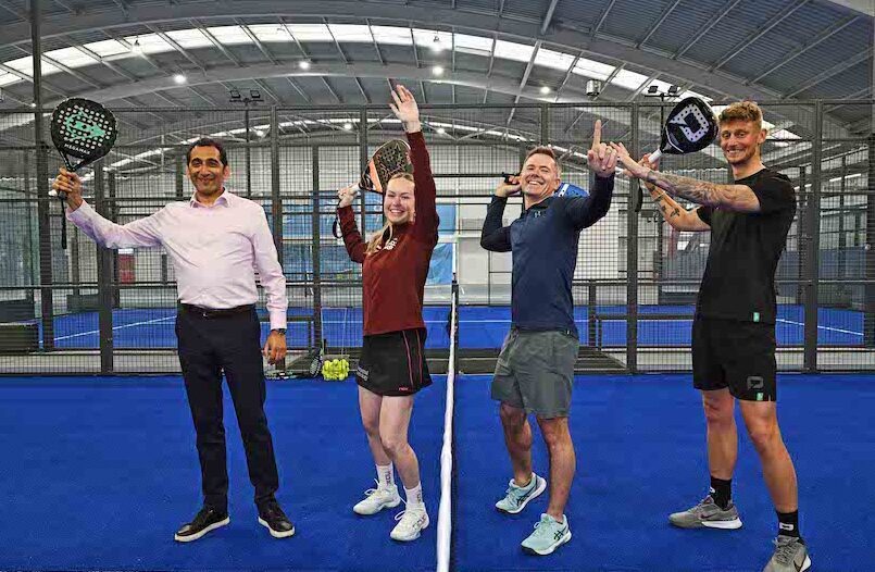 New padel courts at Tipton Sports Academy, Sandwell Leisure Trust/Sandwell Council