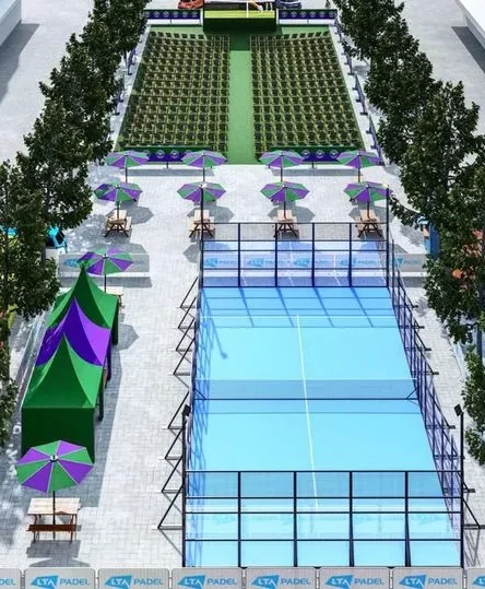 Padel in Plymouth's Piazza