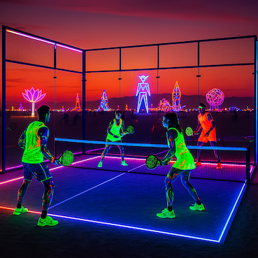 Patty Camps taking padel to Burning Man