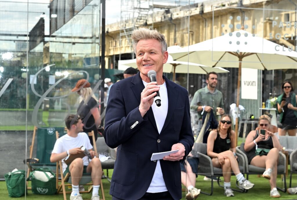 Gordon Ramsey at the Bero Padel Classic.