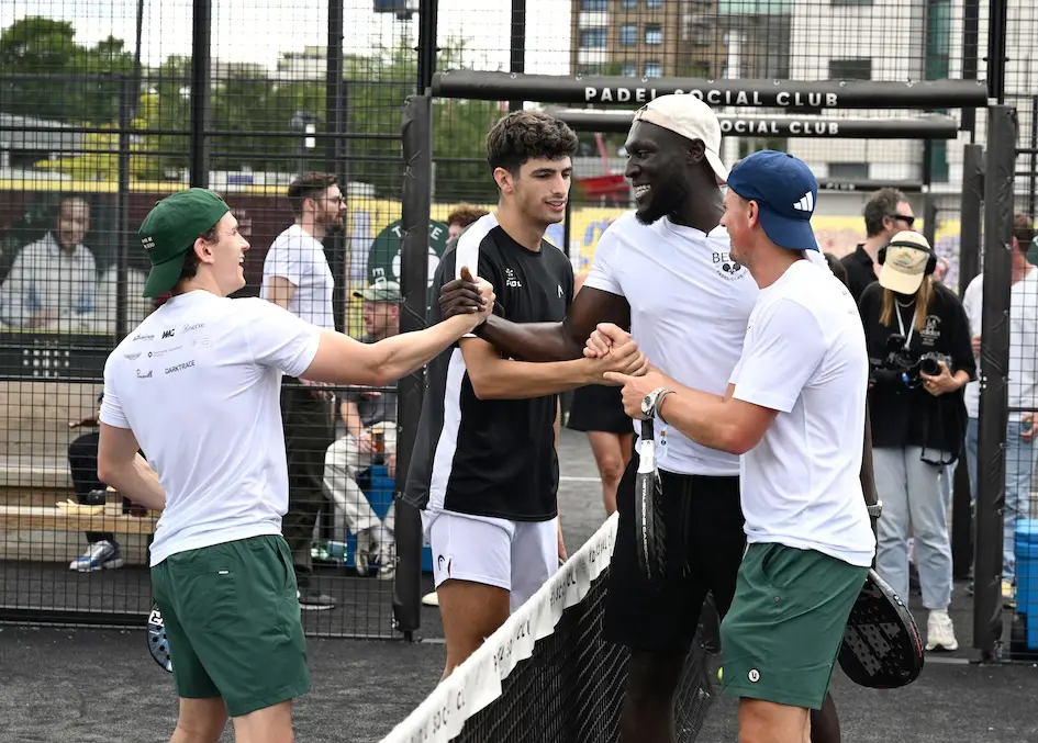 Tom Holland plays padel with Stormzy in London, Bero beer Pro Am.