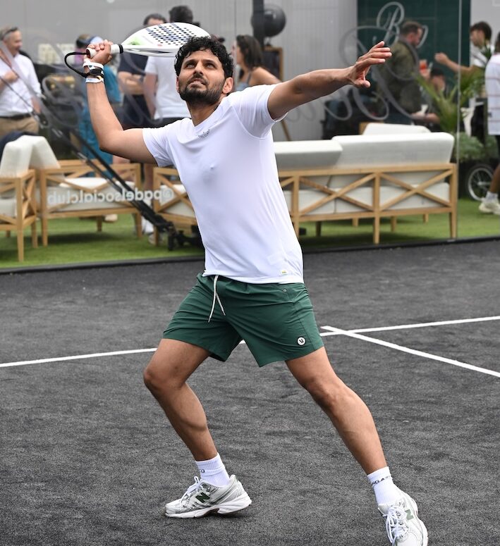Jay Shetty at Tom Holland's Bero Padel Classic pro am
