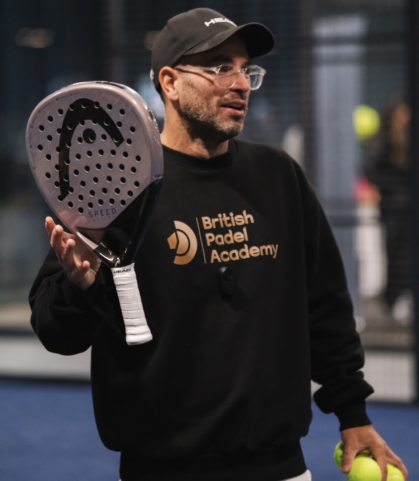 Padel coach Dan Troy, British Padel Academy.