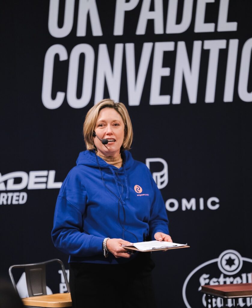 Pep Stonor, Empower Padel, at the UK Padel Convention