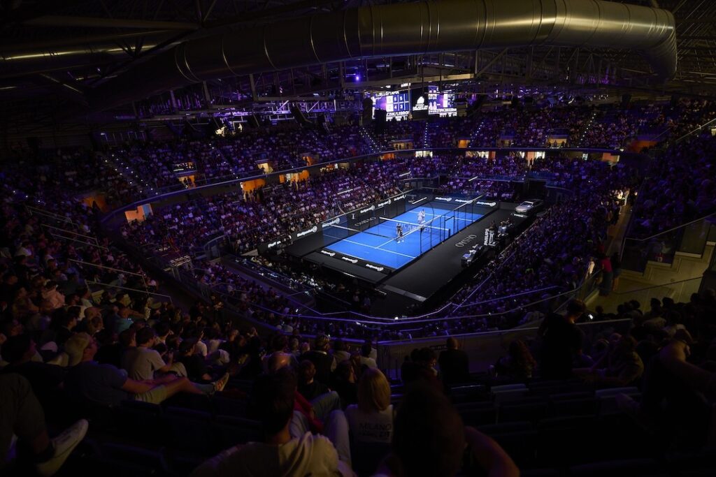 The Milan P1 Premier Padel arena.
